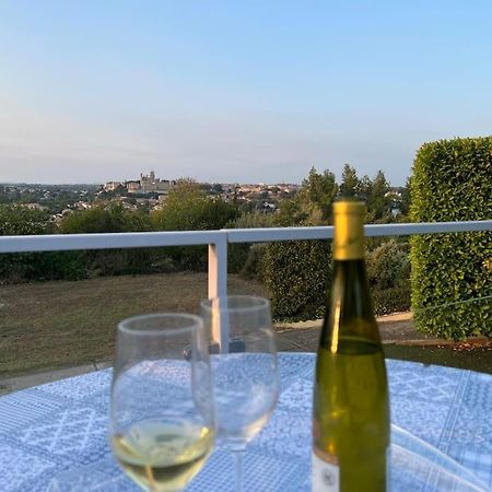 9 Ecluses Canal Du Midi-Maison T3 Belle Vue Avec Piscine 贝济耶 外观 照片